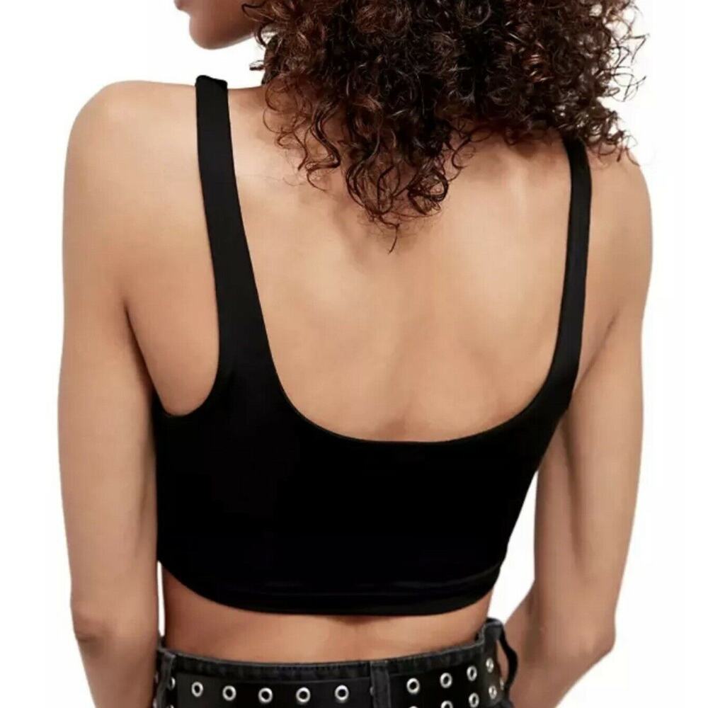 Free People Intimately X-Small Be Cool Brami Bra Long Crop Top Tank Cami Stretch - Picture 3 of 8
